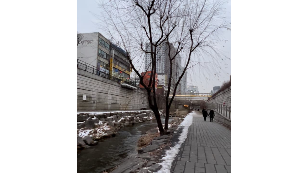 韓國廣藏市場南邊河流