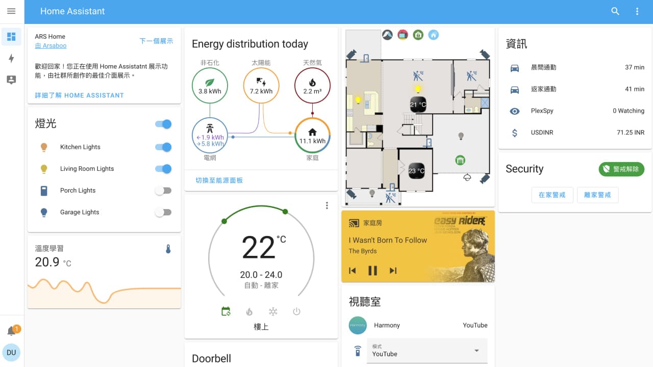 home-assistant-整合智慧家庭控制系統